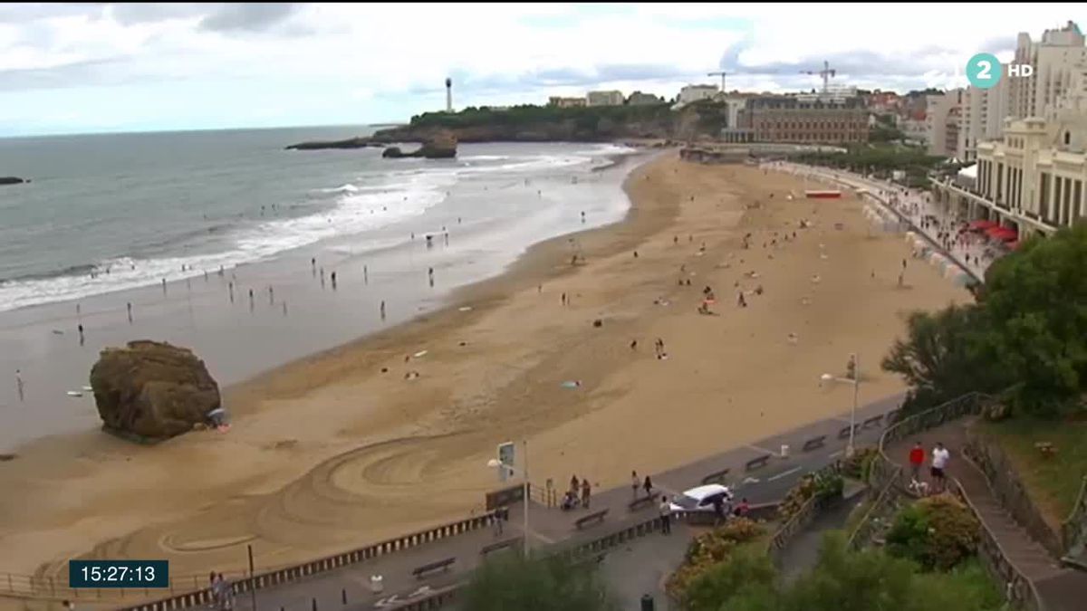 Biarritz. Imagen obtenida de un vídeo de ETB.