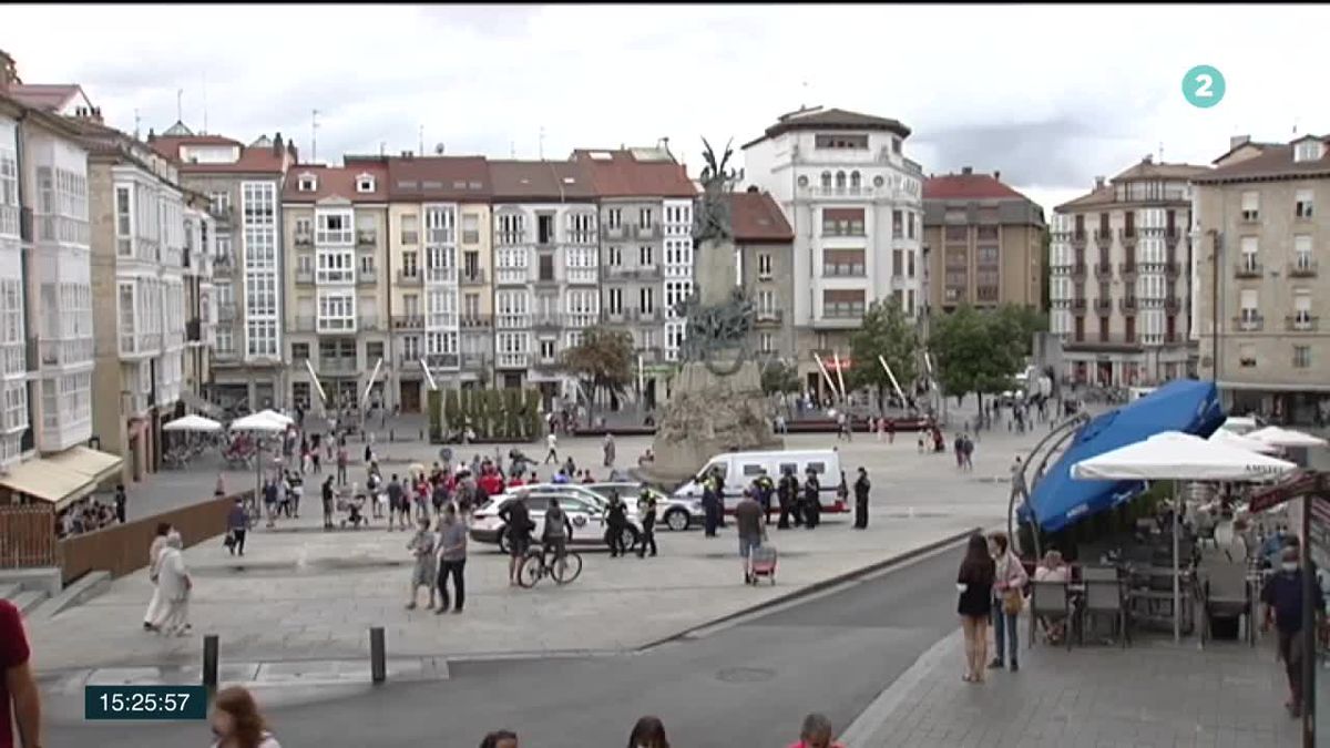Vitoria-Gasteiz. Imagen obtenida de un vídeo de ETB.
