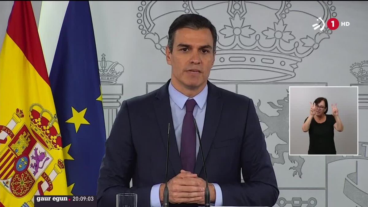 Pedro Sanchez, Espainiako Gobernuko presidentea. Argazkia: EFE.