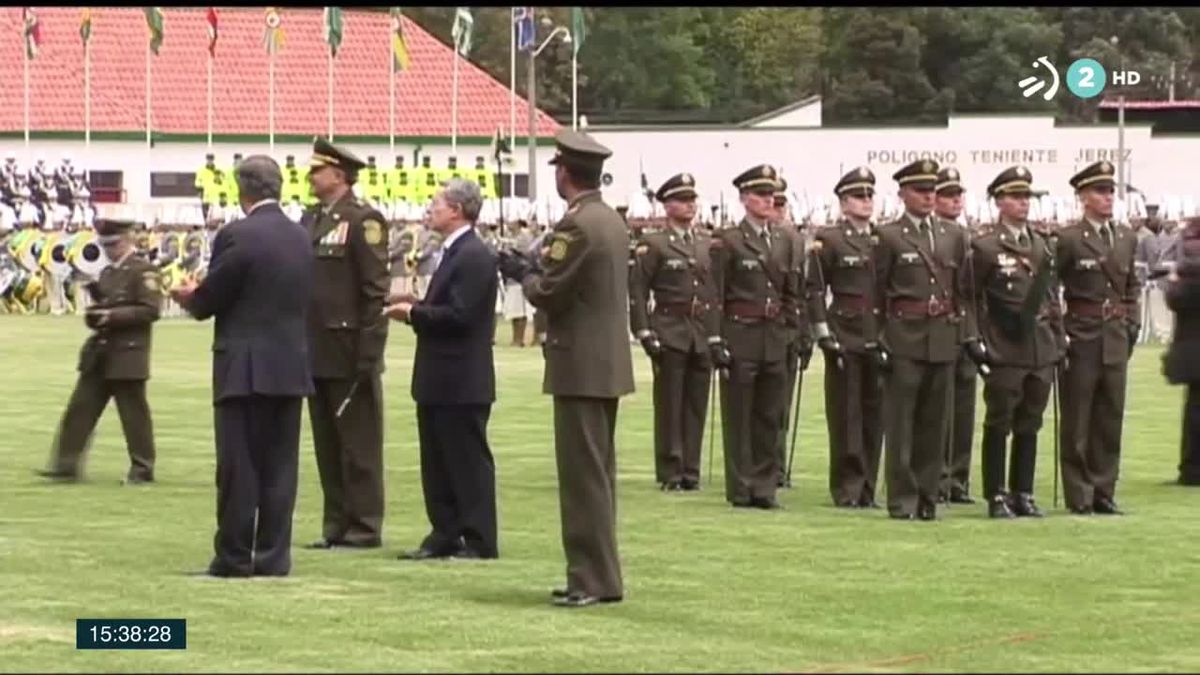 Álvaro Uribe. Imagen obtenida de un vídeo de ETB.