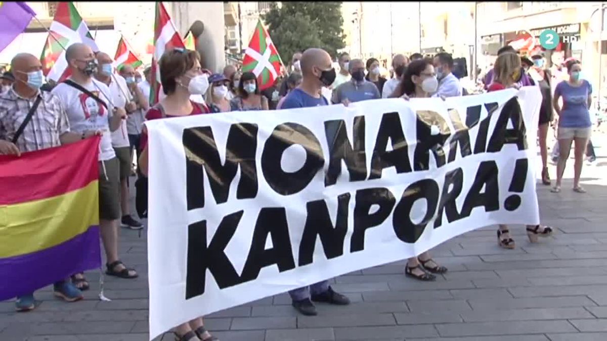 La manifestación de Vitoria-Gasteiz. Imagen obtenida de un video de EiTB.