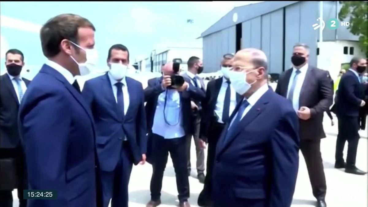 Emmanuel Macron. Imagen obtenida de un vídeo de ETB.