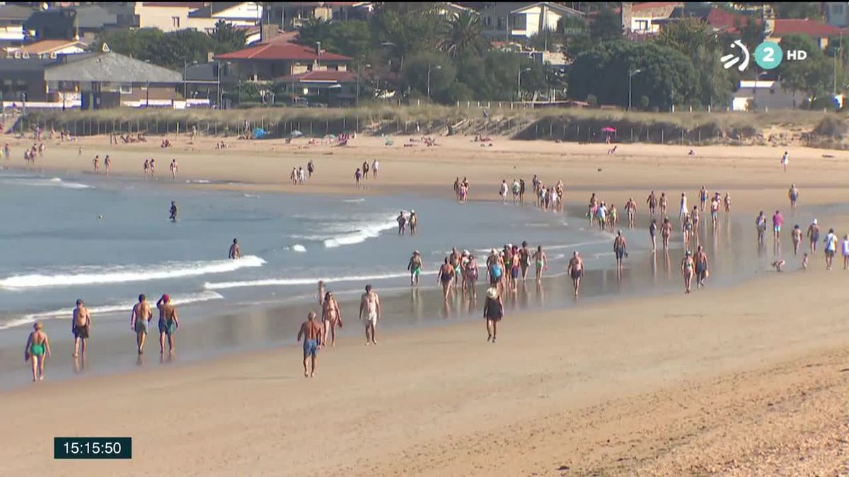 Vacaciones en la playa. Imagen obtenida de un vídeo de ETB.