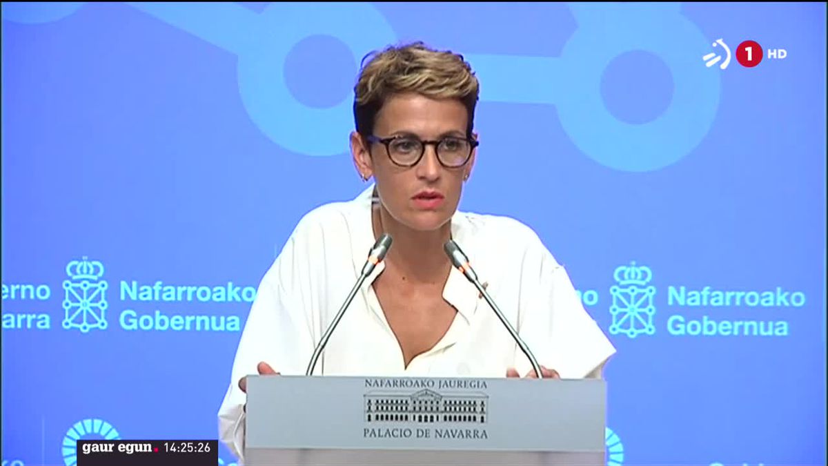 Maria Chivite, Nafarroako presidentea, gaur. 