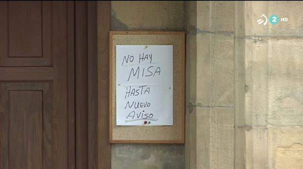 Las monjas del convento de las Brgidas han dado positivo. Imagen obtenida de un video de EiTB.