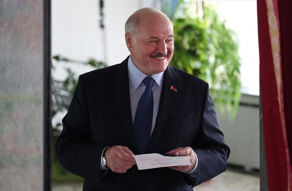 Alexei Lukashenko Bielorrusiako presidentea. Artxiboko argazkia: EFE