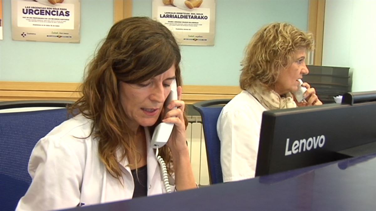 Ambulatorios saturados. Imagen obtenida de un vídeo de ETB.