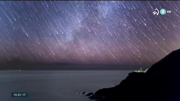 Perseidas. Imagen obtenida de un vídeo de ETB.