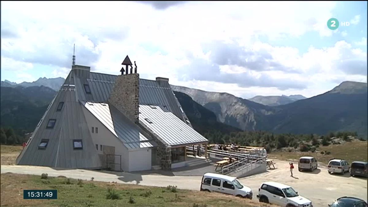 Refugio de Belagua. Imagen obtenida de un vídeo de ETB.