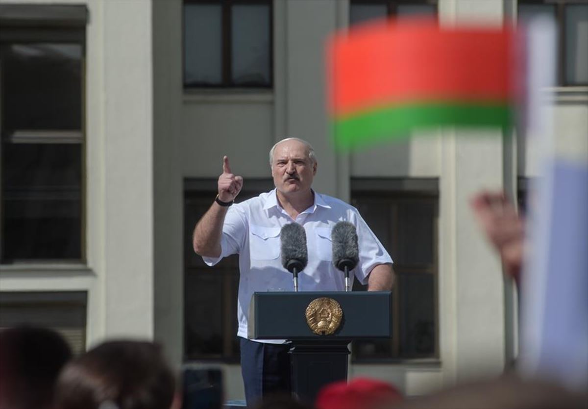 Alexandr Lukashenko Bielorrusiako presidentea.