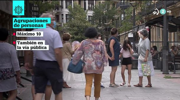 Las medidas son más restricitivas para la hostelería. Imagen obtenida de un vídeo de ETB.