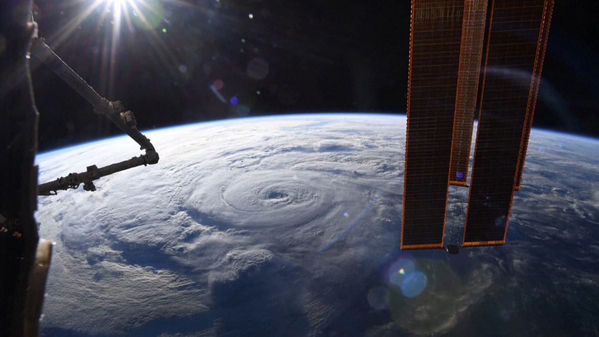 El huracán visto desde el espacio