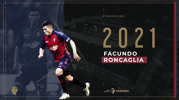 Imagen con la que Osasuna ha anunciado la renovación de Roncaglia