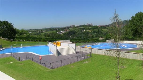 Imagen de las piscinas de Beraun, en Errenteria