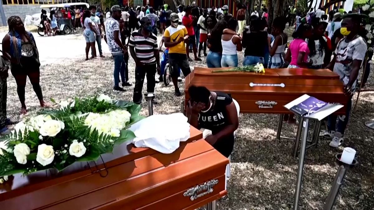 Imagen de un funeral en Colombia