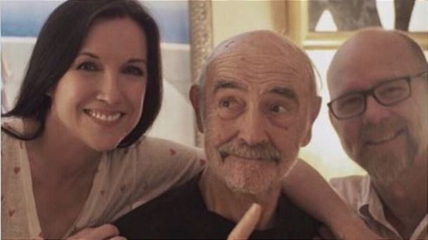 El actor Sean Connery, con su familia.
