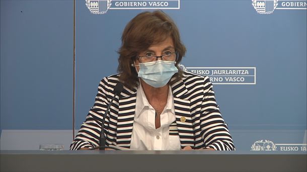 Cristina Uriarte. ETBren bideo batetik ateratako irudia.