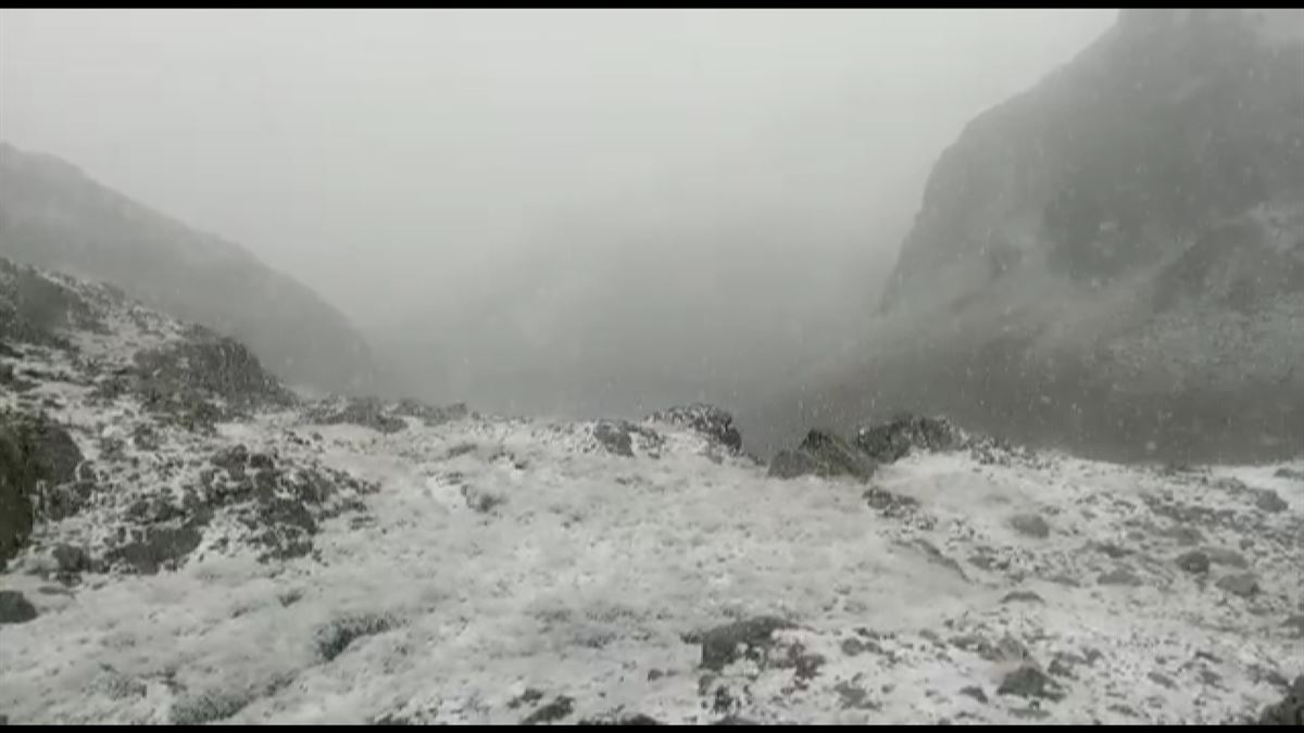 Imagen de nieve en los Pirineos