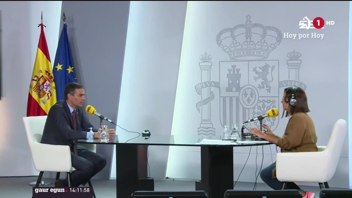 Pedro Sanchez. Agentzietako bideo batetik ateratako irudia.