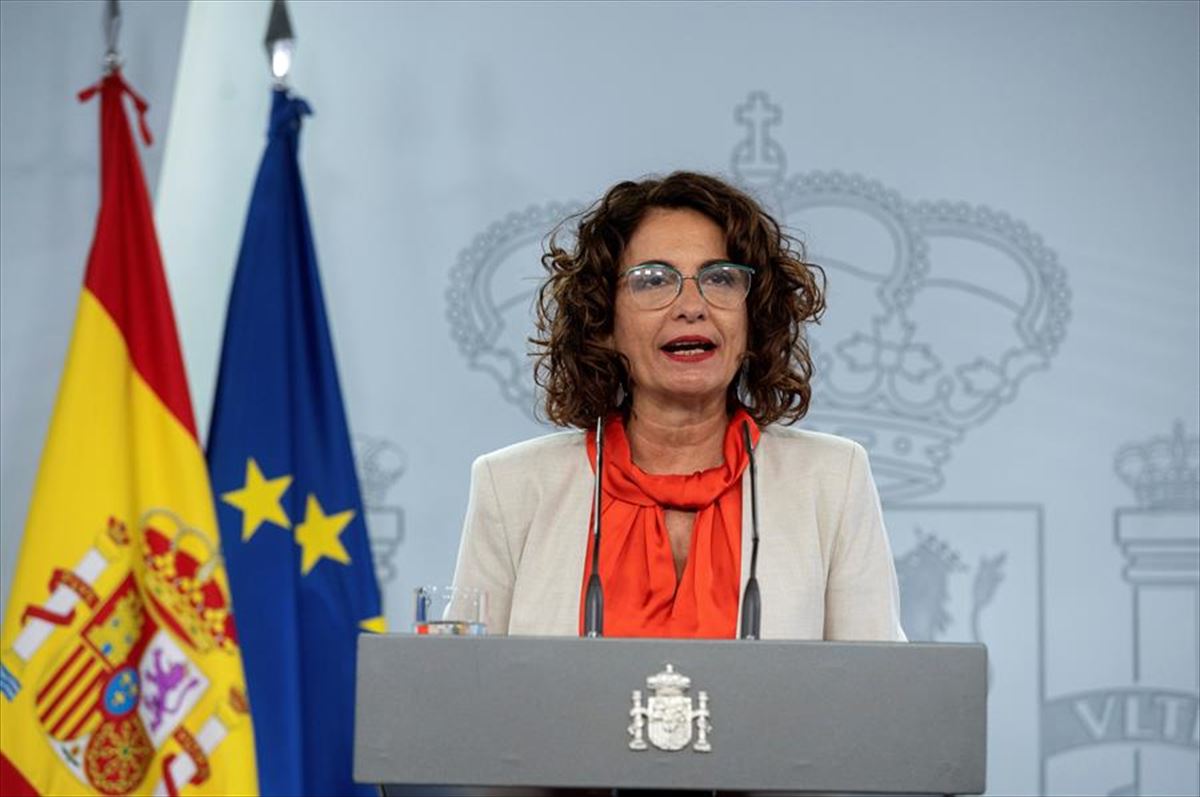 La ministra de Hacienda y portavoz del Gobierno español, María Jesús Montero.