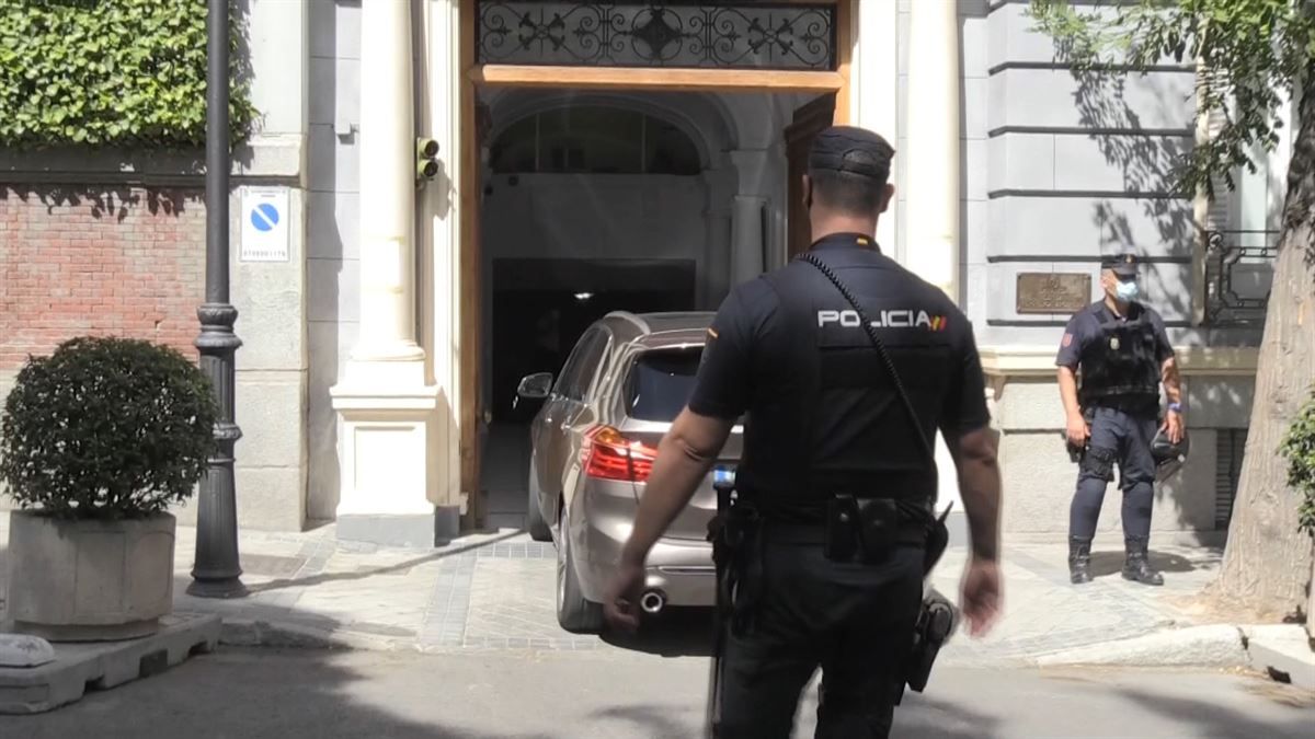 Embajada de Argentina en Madrid. Imagen obtenida de un vídeo de ETB.