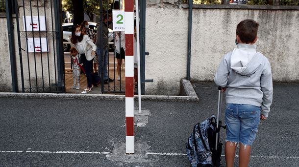 Un escolar en Navarra. 