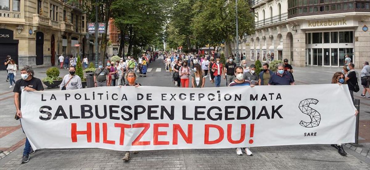 Manifestación de Bilbao. Foto: Efe