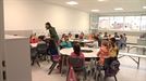 Primer día de clase para los y las estudiantes de la ikastola Urretxindorra de Bilbao