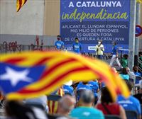 Cataluña celebra una Diada condicionada por la pandemia