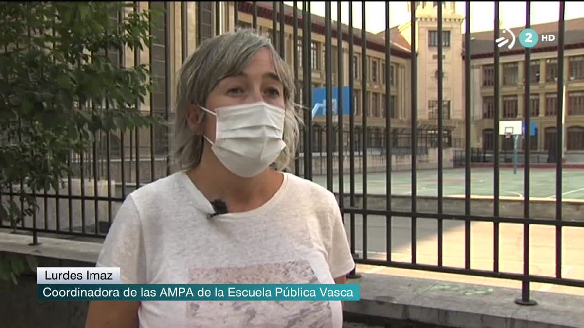 Lurdes Imaz, coordinadora de las AMPA de las Escuela Pública Vasca. Imagen: EiTB