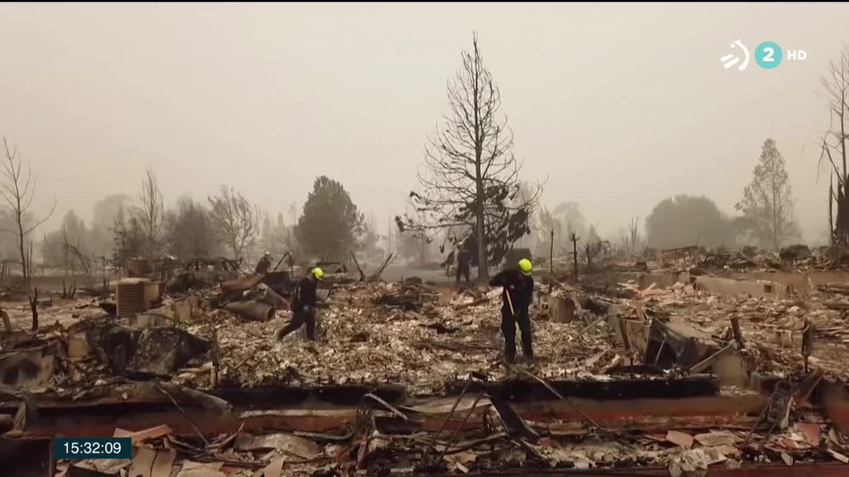 Incendios en California. Imagen obtenida de un vídeo de ETB.