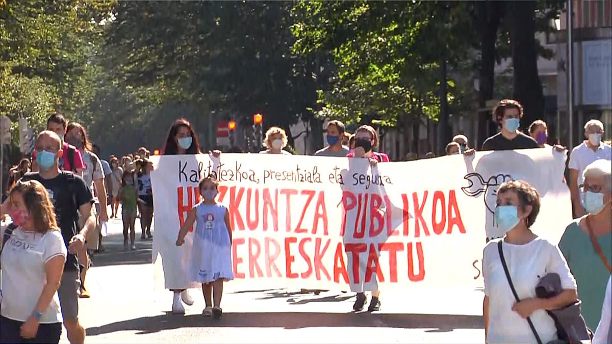 Hezkuntzako manifestazioa