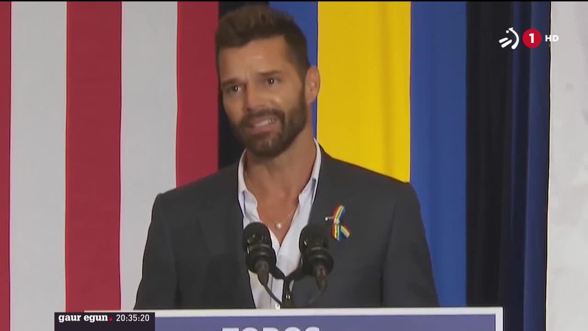 Ricky Martin. ETBren bideo batetik ateratako irudia.