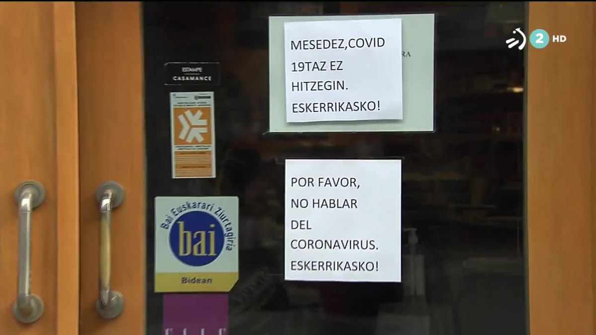 Tienda en Tolosa. Imagen obtenida de un vídeo de ETB.