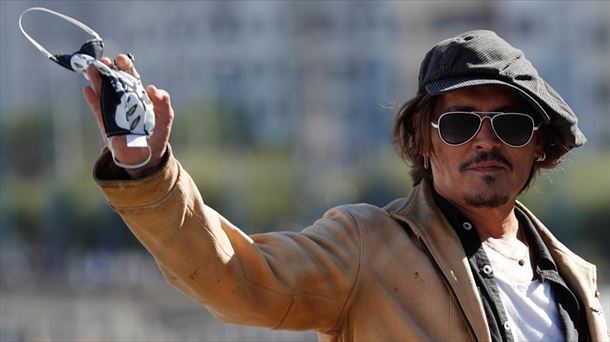 Johnny Depp, Zinemaldiari egindako azken bisitan, 2020an.