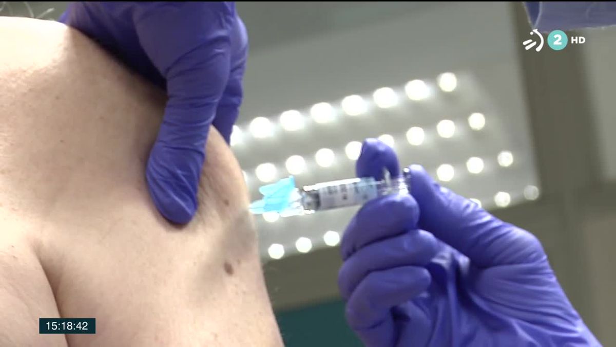 Vacuna de la gripe. Imagen obtenida de un vídeo de ETB.