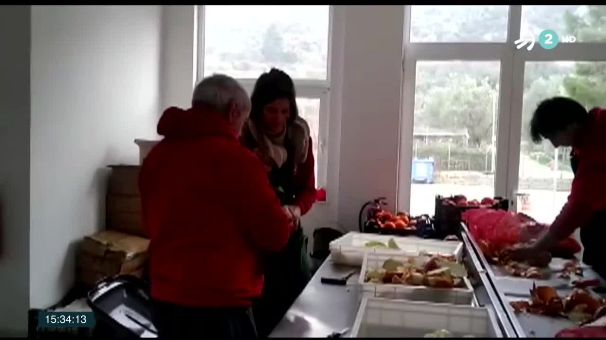 La ONG Zaporeak en Lesbos. Imagen obtenida de un vídeo de ETB.