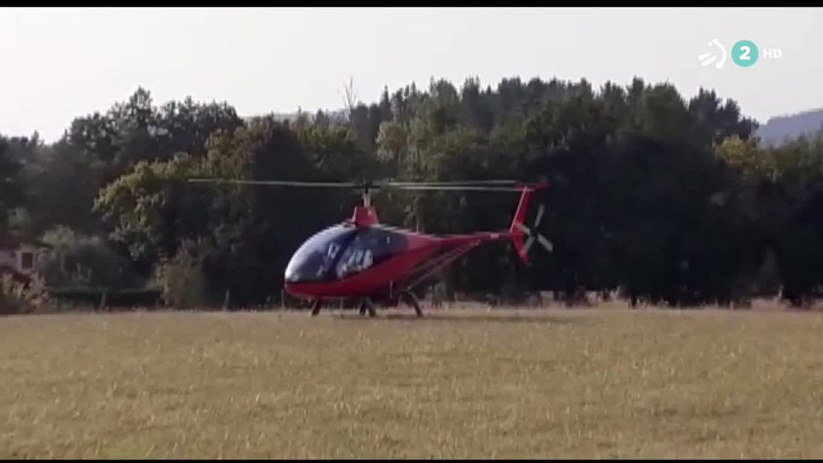 Acuden en helicóptero a comprar un queso. Imagen obtenida de un vídeo de ETB.