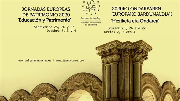 Extenso programa de actividades programadas en las Jornadas europeas de Patrimonio 2020 en Navarra