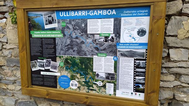 Uno de los 5 panales instalados en el entorno del embalse de Ullibarri-Ganboa.