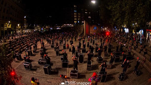 Concentración de Alerta Roja, en Vitoria-Gasteiz, la semana pasada                                  