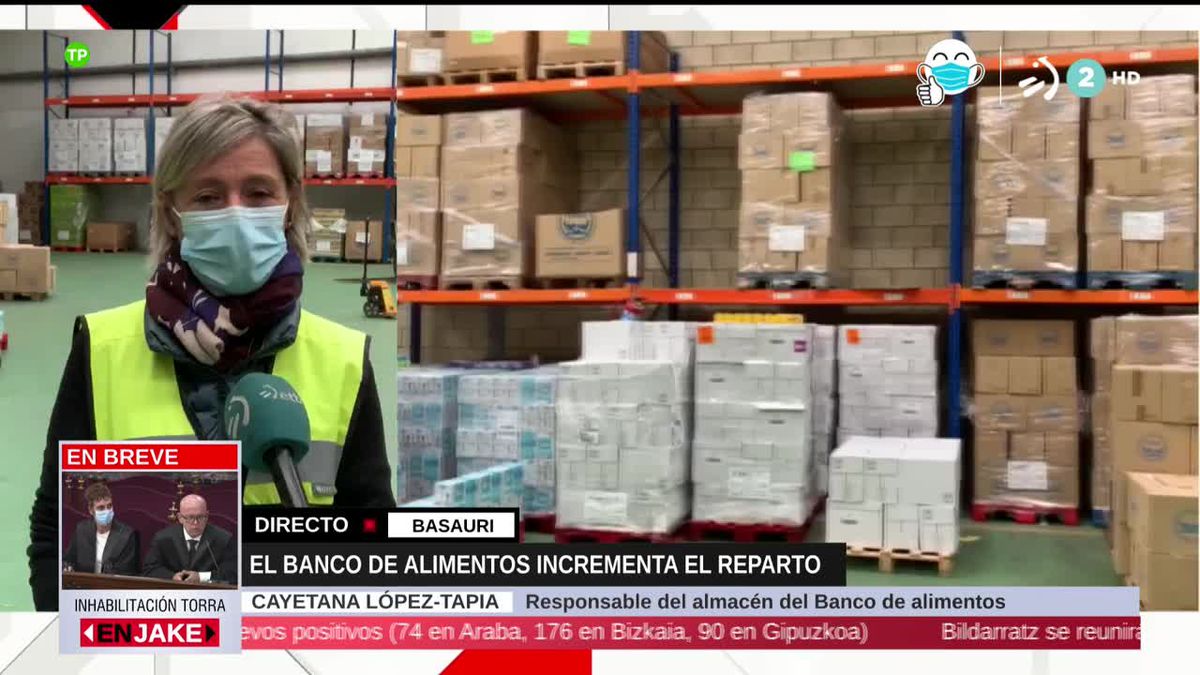 Cayetana López Tapia, banco de alimentos de Bizkaia. Imagen: EiTB