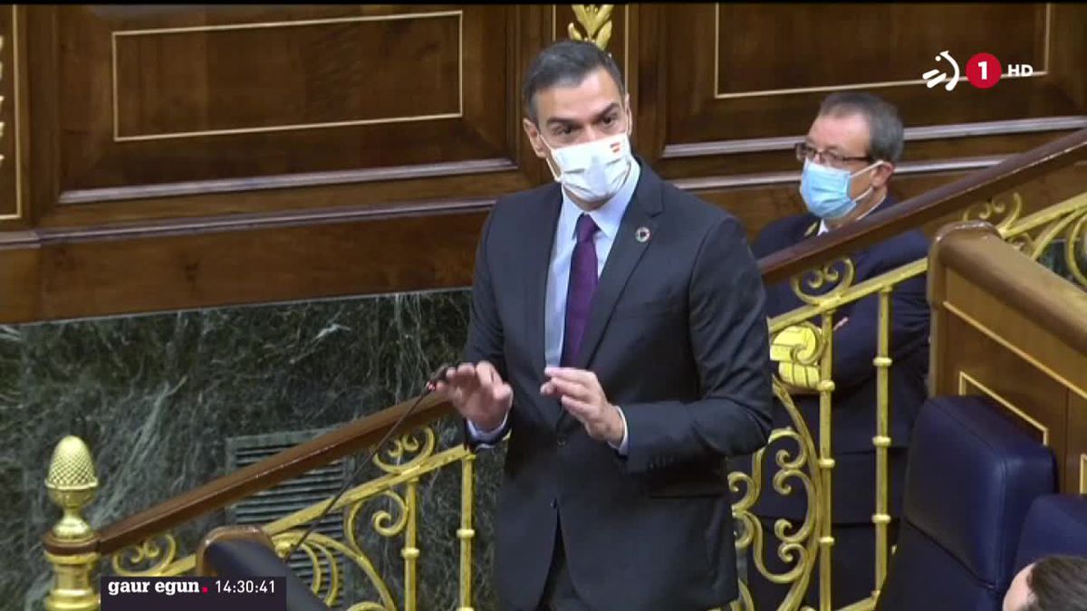 Pedro Sanchez. Agentzietako bideo batetik ateratako irudia.