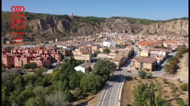 Imagen aérea de Funes.