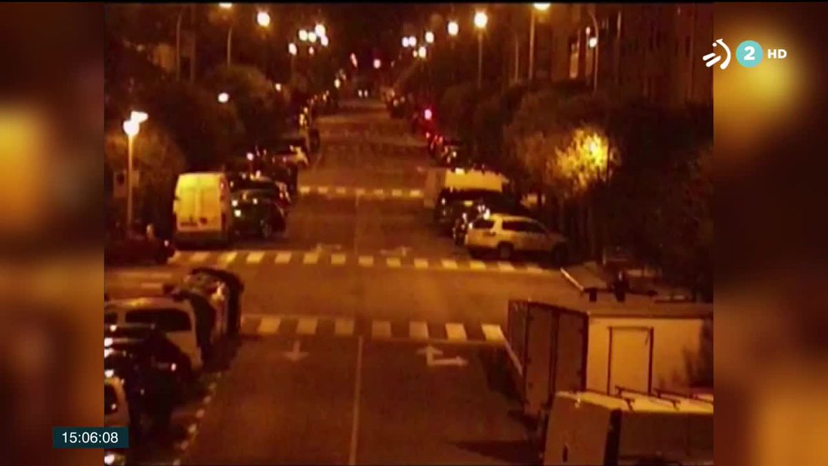 Pamplona, la pasada noche. Imagen obtenida de un vídeo de @PamplonaIrunaPM