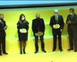 Pello Irazu, Laida Lertxundi y Leopoldo Zugaza recogen los premios 'Gure Artea'