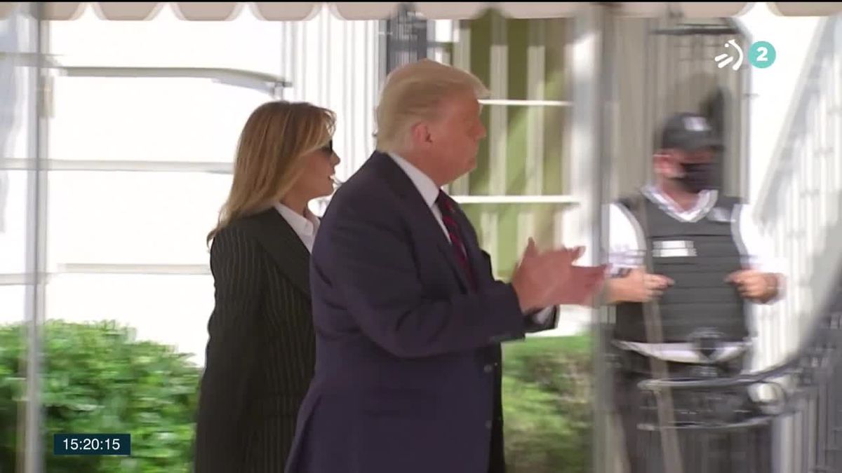 Melania Trump y Donald Trump. Imagen obtenida de un vídeo de ETB.