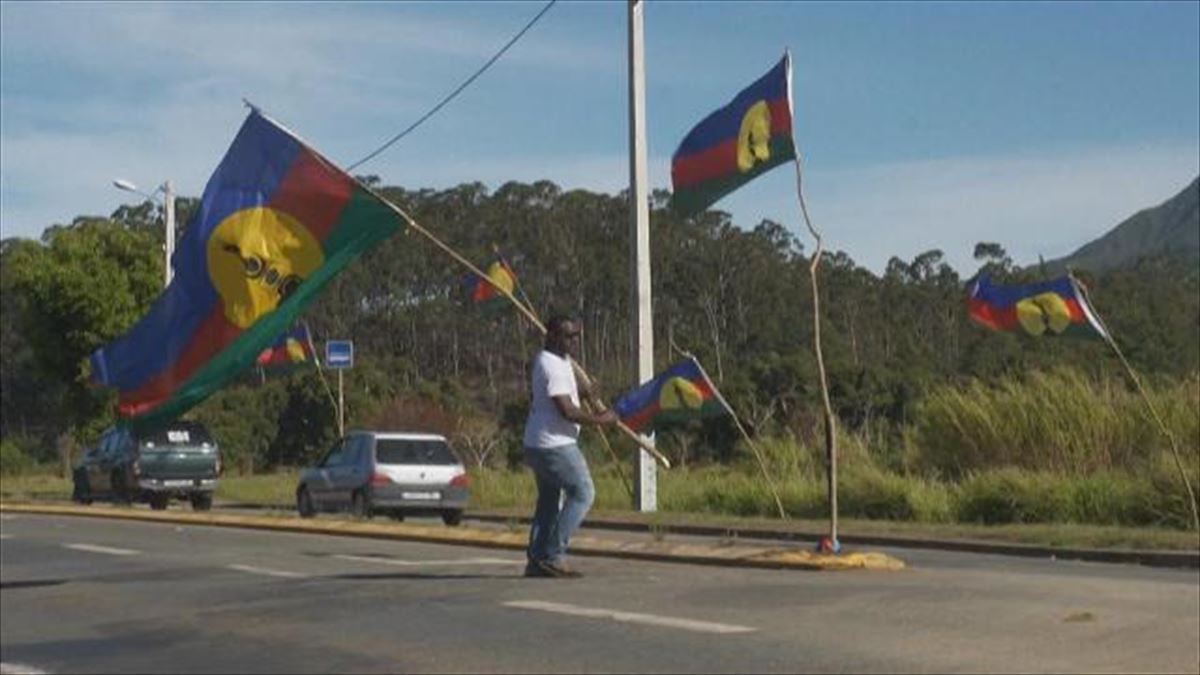 Bigarren independetzia erreferenduma Kaledonia Berrian. Irudia: AFP albiste-agentzia