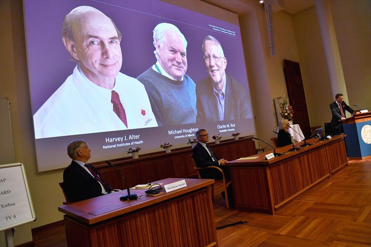 Harvey J. Alter, Michael Houghton y Charles M Rice, Premios Nobel de Medicina 2020
