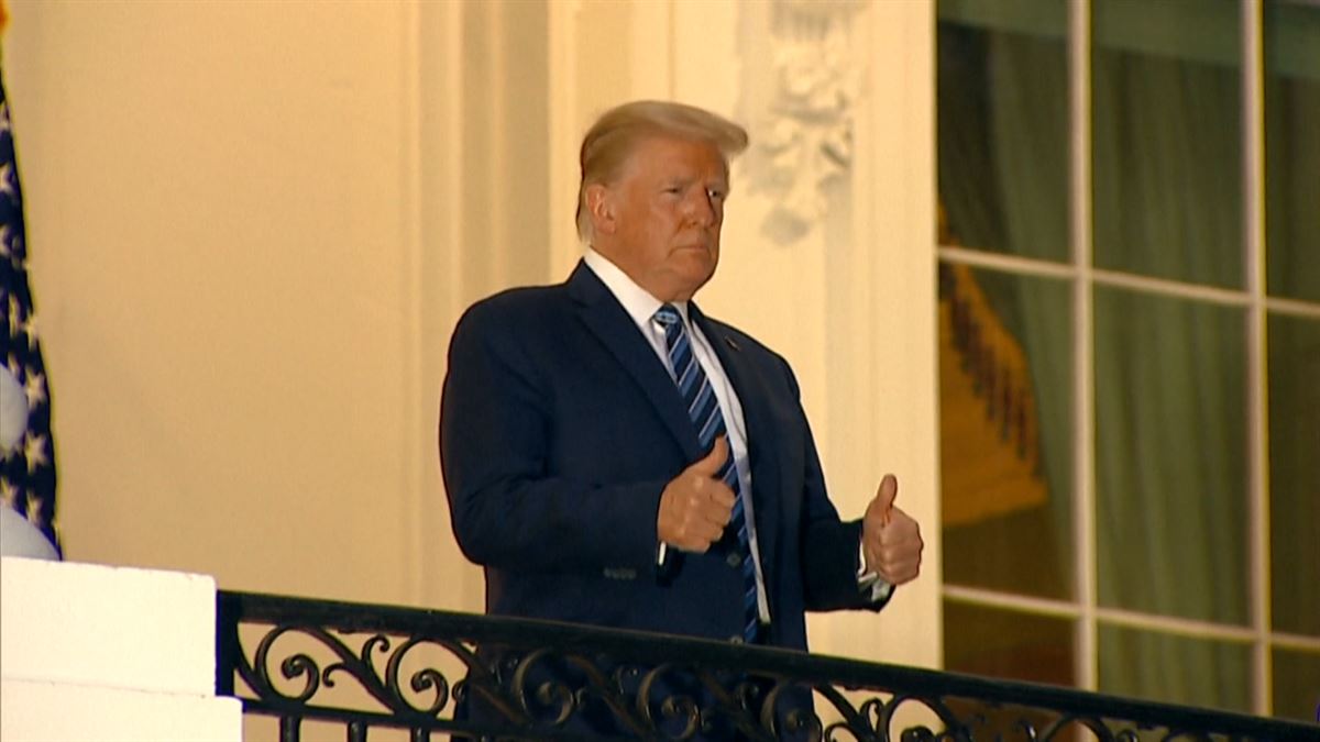 Donald Trump, el presidente de Estados Unidos. Foto obtenida de un vídeo de agencias